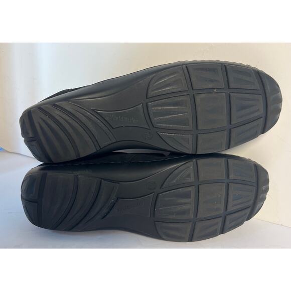 waldlaufer womens Black Suede Mary Jane Flats Size US 9.5 - Picture 5 of 9